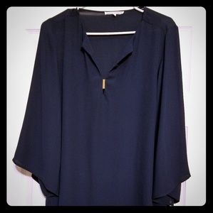 Women's navy blouse